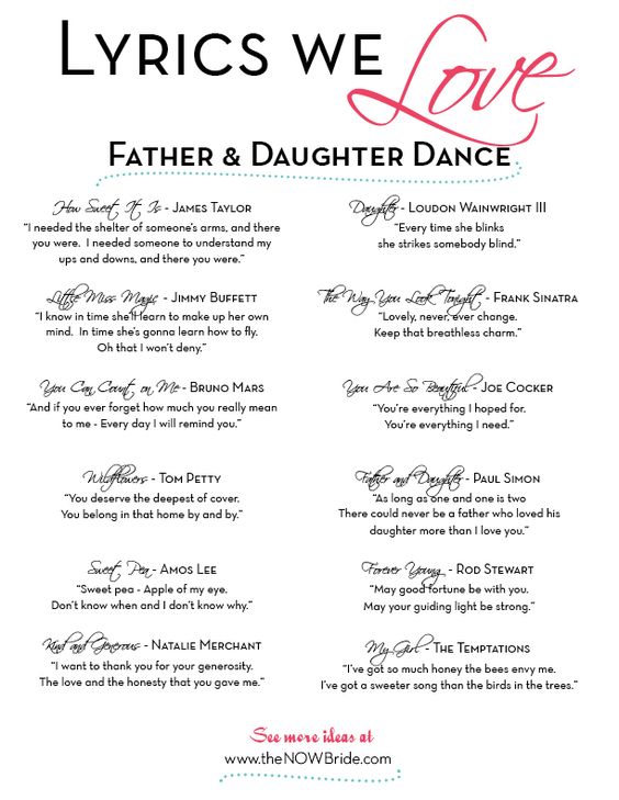 Father Daughter Dance Lyrics