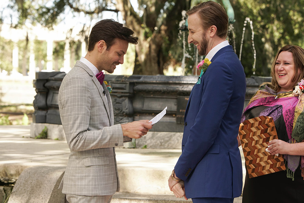 Christopher and Kyle exchange vows