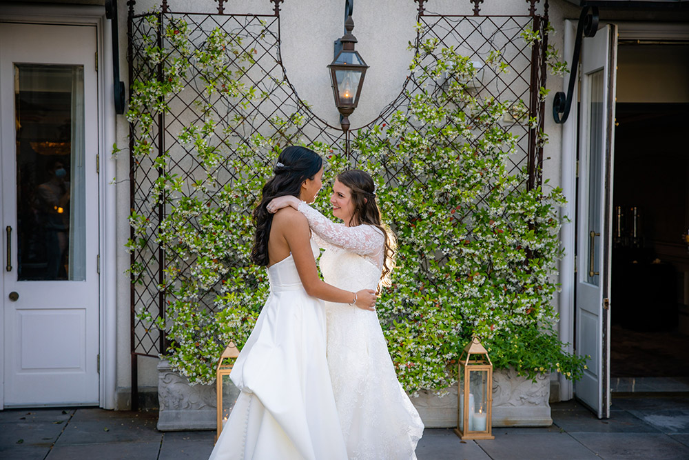 “We love musicals,” Emily and Rachel share, “and one of our favorite moments from the wedding is when the DJ played “Helpless” from Hamilton. Everyone sang and danced, and we could really feel the joy and love filling the room.”