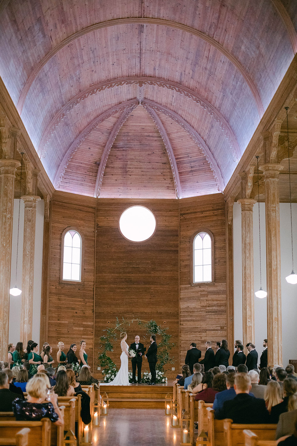the wedding ceremony at livaudais hall