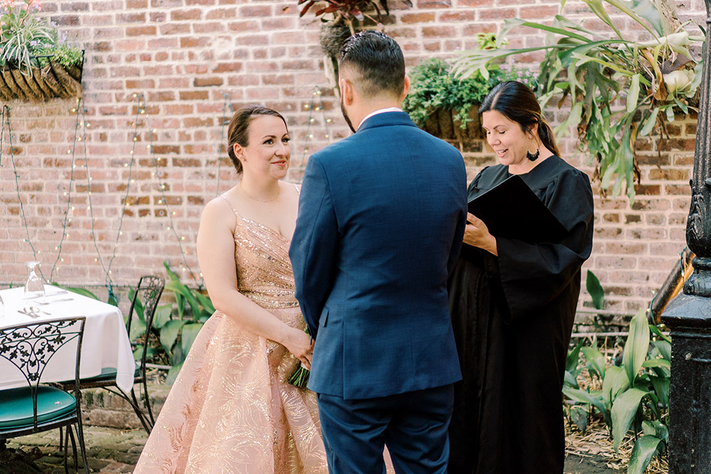 court of two sisters courtyard elopement