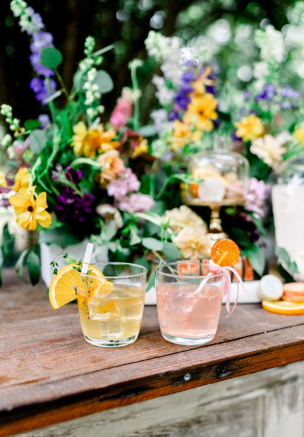 Signature cocktails for a summer wedding