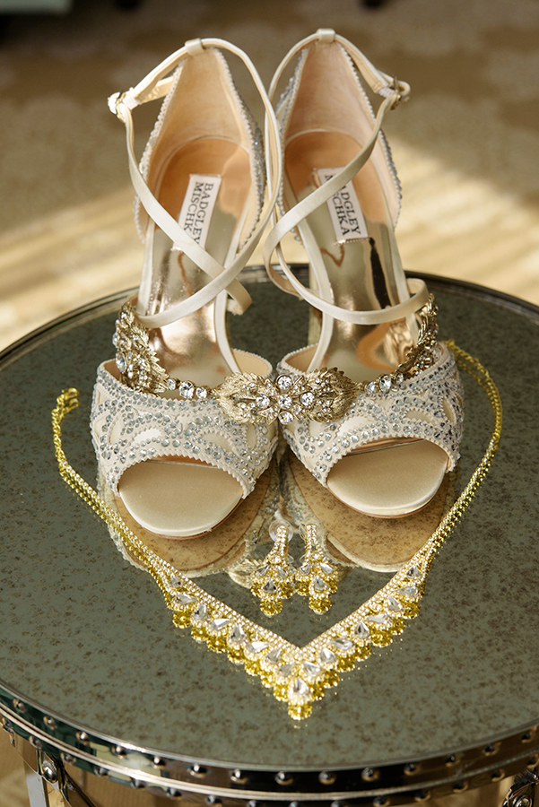 Doliecha's wedding shoes and jewelry.