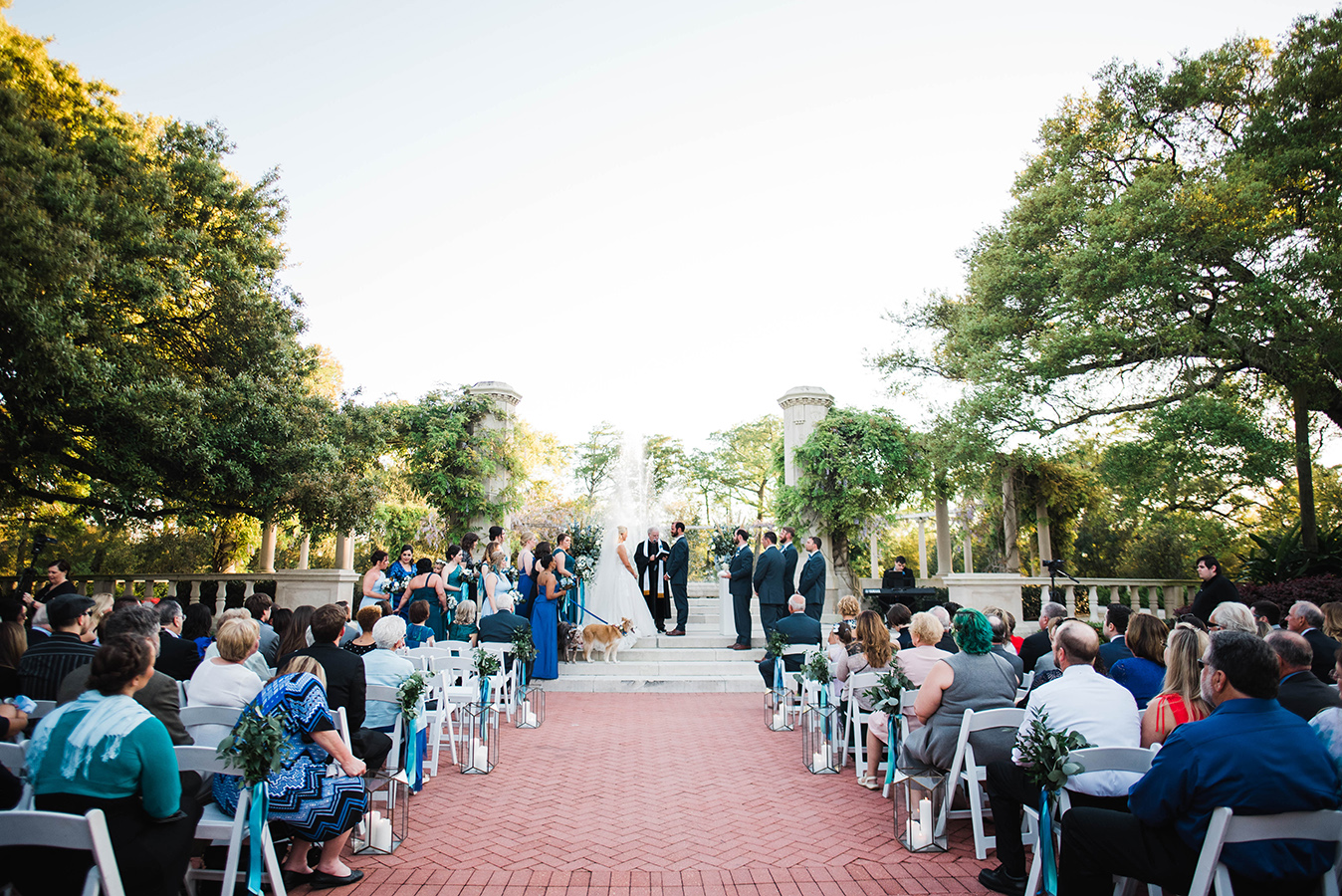 “We did a laying on of hands at the end of the ceremony,” shares Kate. “It’s a special prayer with everyone showing support by connecting hands on shoulders. All of our friends and family were there and it had us feeling so supported and special.”