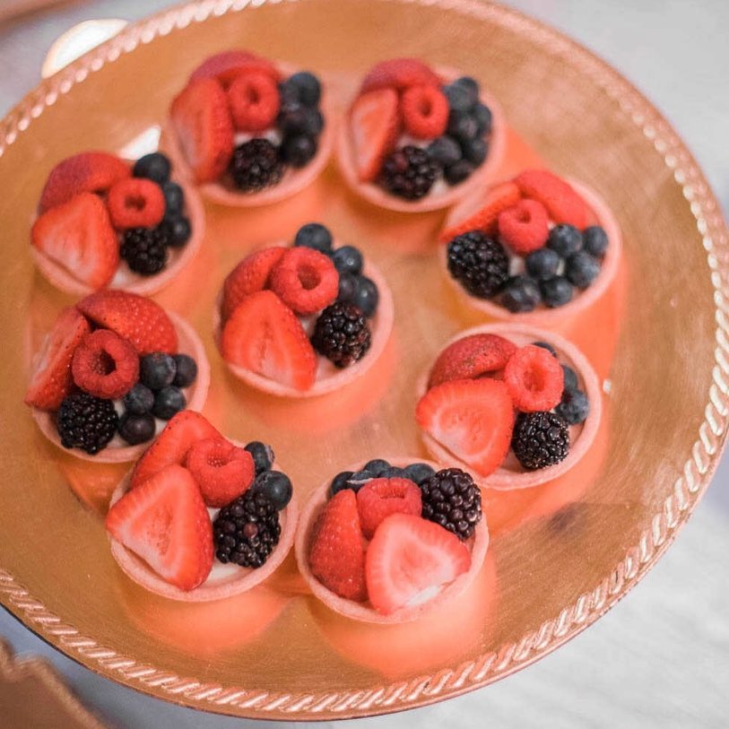 Fruit Tarts by Toulouse Gourmet Catering.