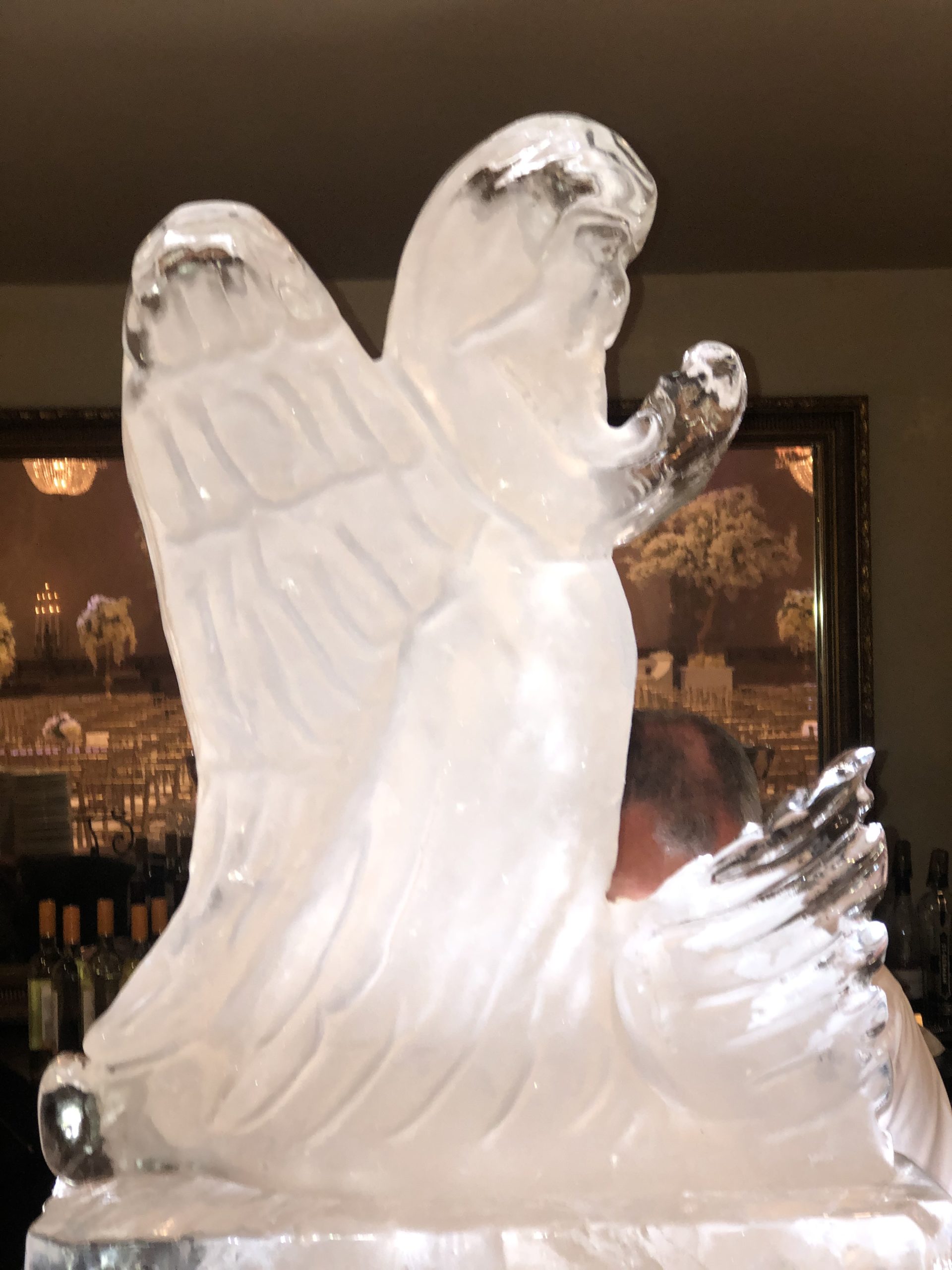 Angel Ice Sculpture by J Lewis Ice Carvings