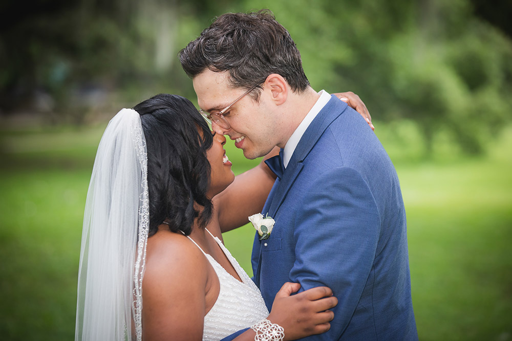 Michael and Kiara embrace at their June Micro Wedding in New Orleans. Photo: Brian Jarreau Photography
