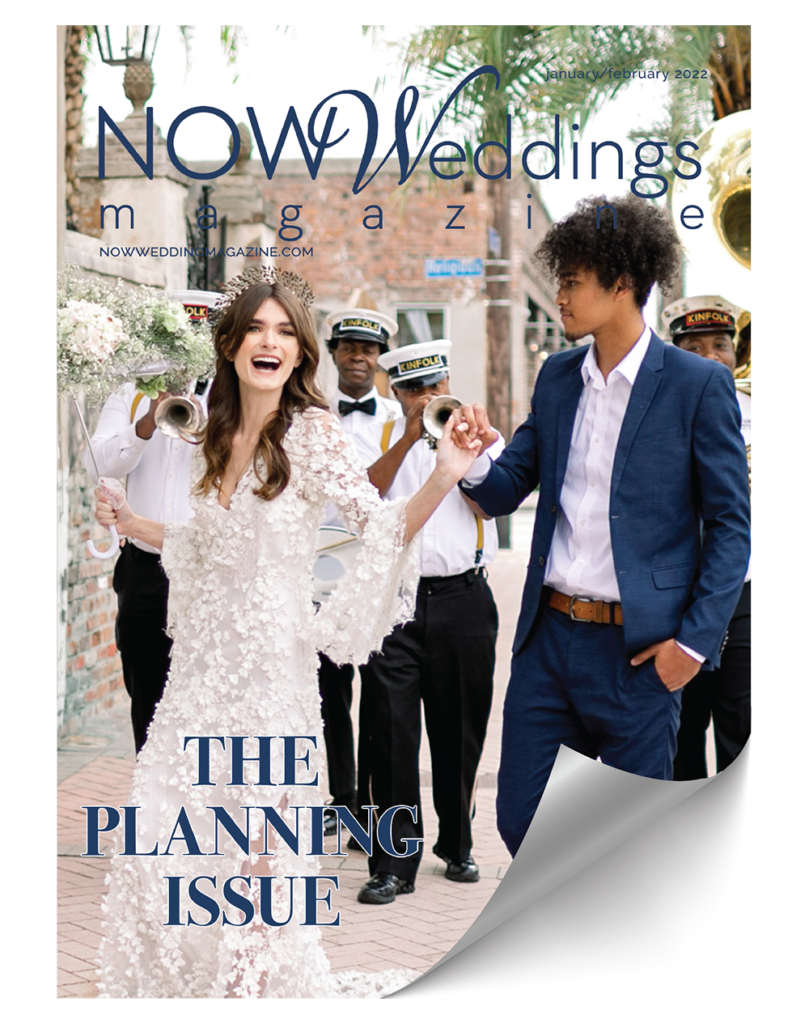 NOW Weddings Magazine Jan/Feb 2022 issue cover