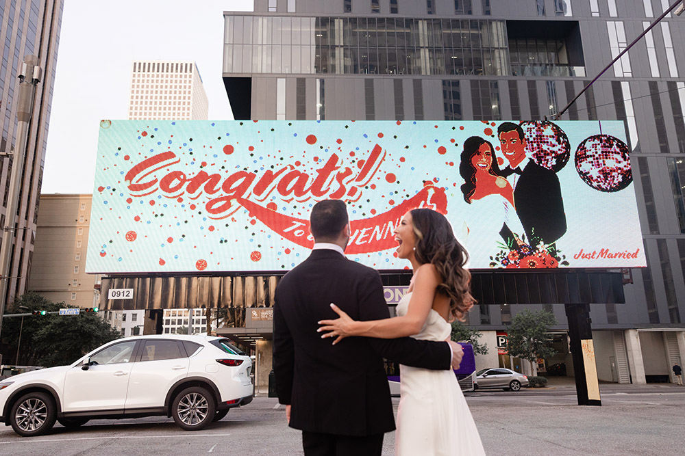 Wedding billboard