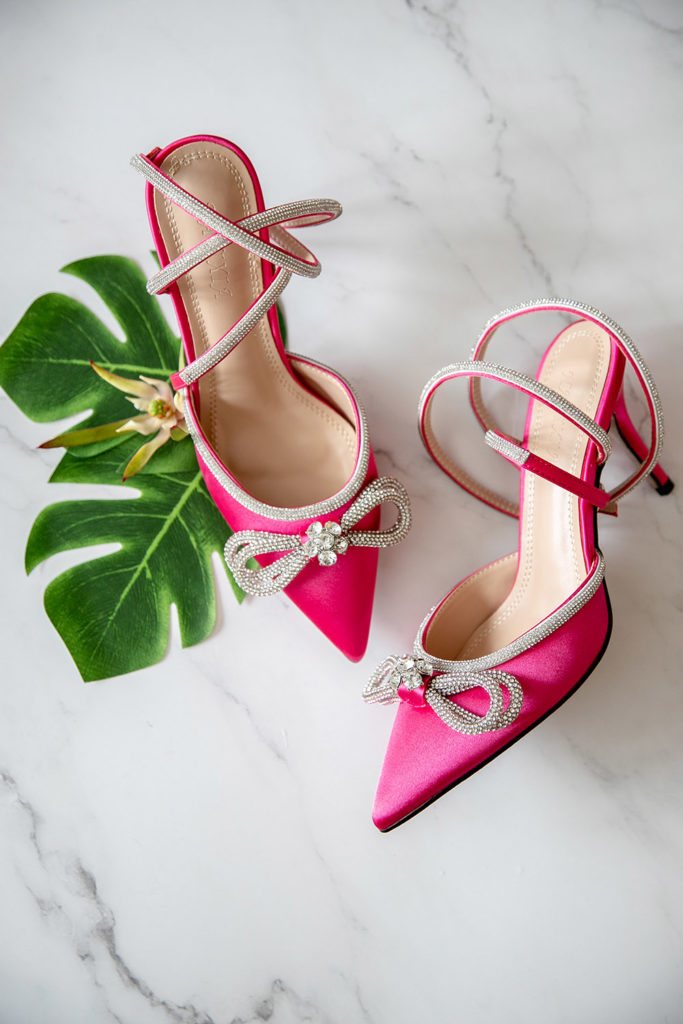 hot pink wedding shoes