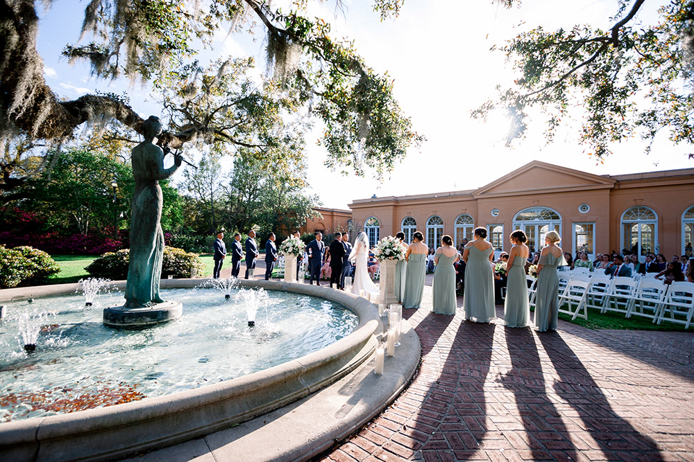 pavilion of two sisters, new orleans city park wedding